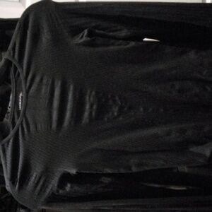 Free People Black Body Suit Xs/S